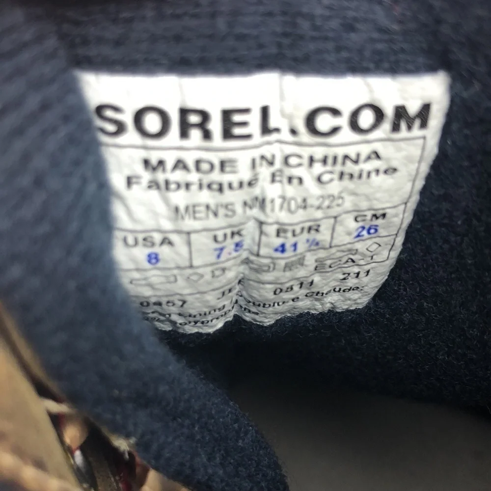 Sorel Cheyanne Lace Full Grain Men’s Rain / Snow Rubber Duck Boots